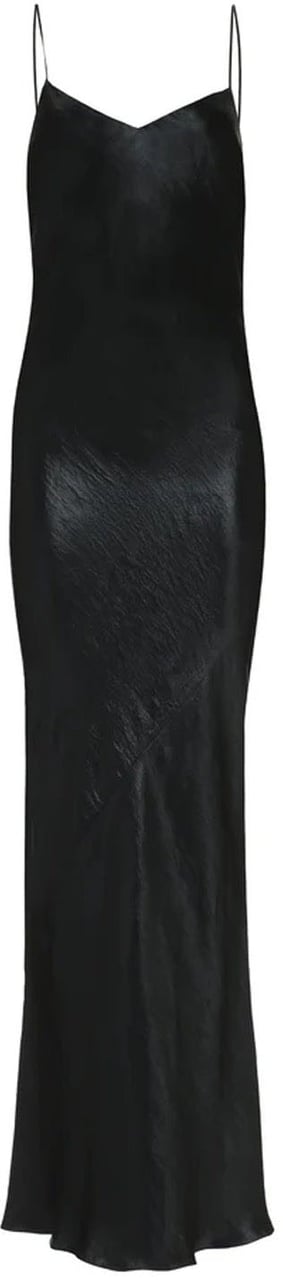 Saint Laurent Satin Long Dress Divers