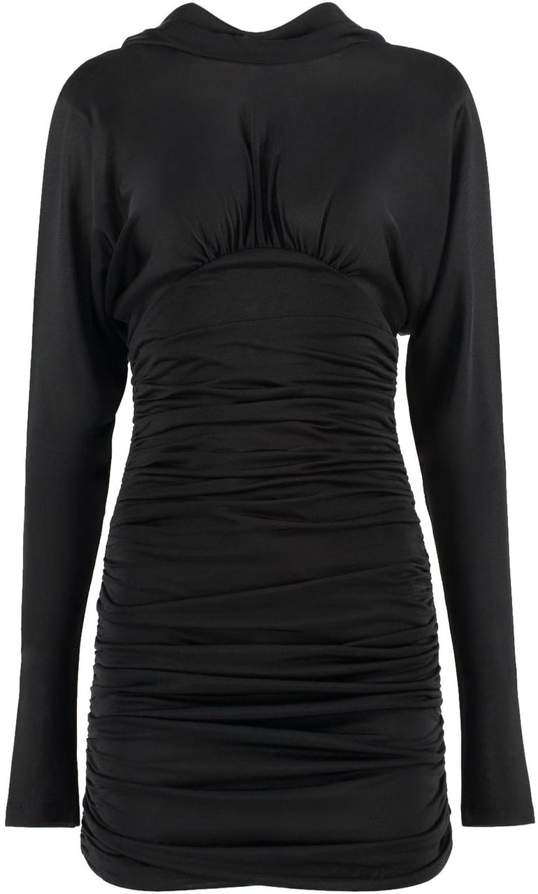 Saint Laurent Cowl Back Mini Dress Divers