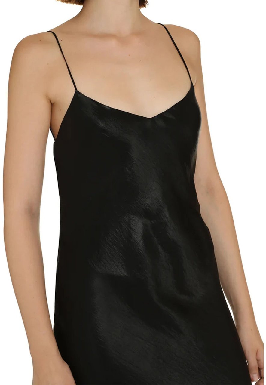 Saint Laurent Satin Long Dress Divers
