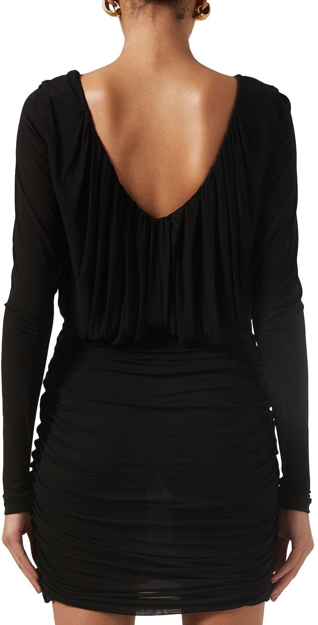 Saint Laurent Mini Draped Dress Divers