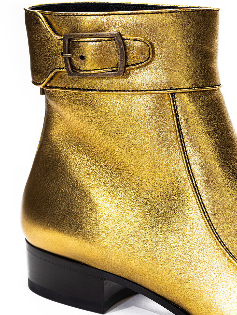 Saint Laurent Saint  Laurent Ankle Boots Gold Divers