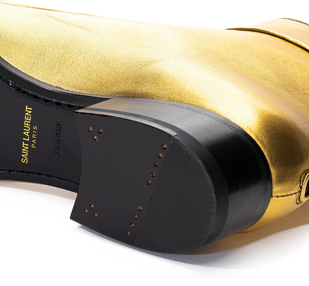 Saint Laurent Saint  Laurent Ankle Boots Gold Divers