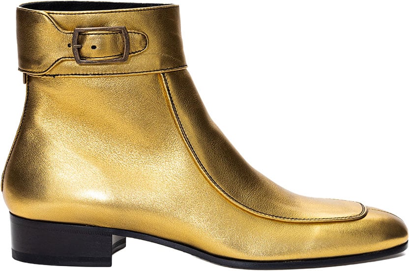 Saint Laurent Saint  Laurent Ankle Boots Gold Divers