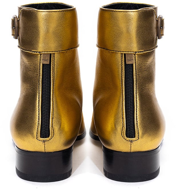 Saint Laurent Saint  Laurent Ankle Boots Gold Divers