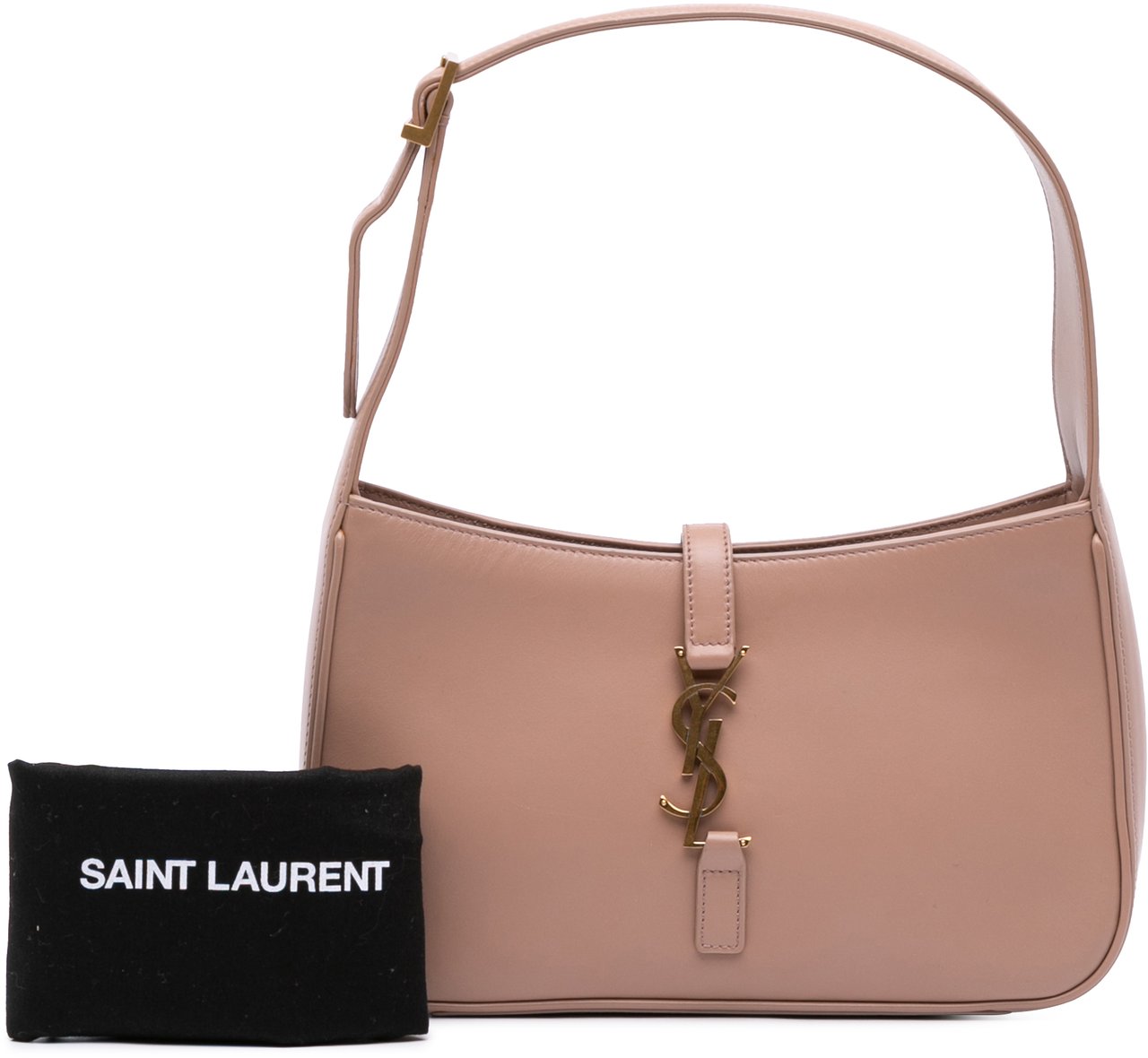 Saint Laurent Smooth Calfskin Le 5 a 7 Shoulder Bag Bruin