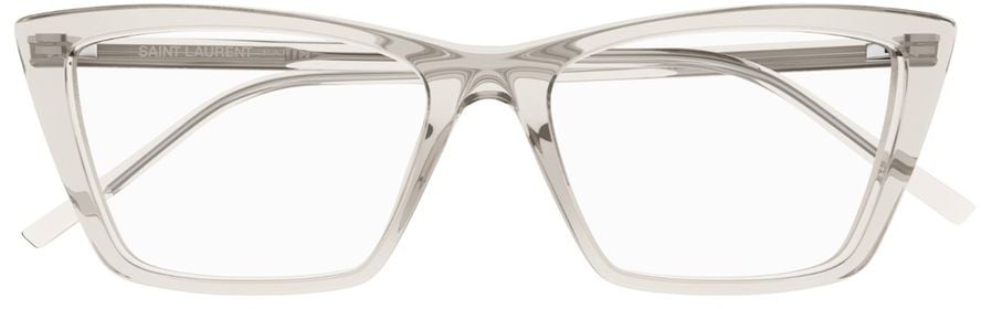 Saint Laurent Sl 737 Mica Thin Opt Linea Sl Logo Butterfly-Shaped Optical Glasses Wit