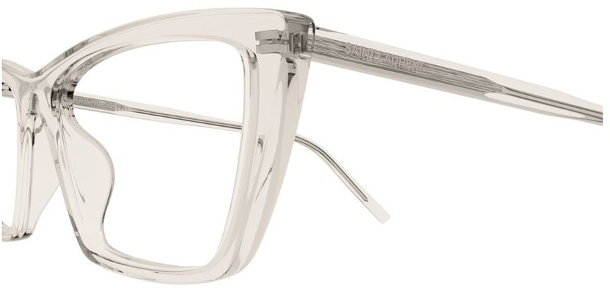 Saint Laurent Sl 737 Mica Thin Opt Linea Sl Logo Butterfly-Shaped Optical Glasses Wit