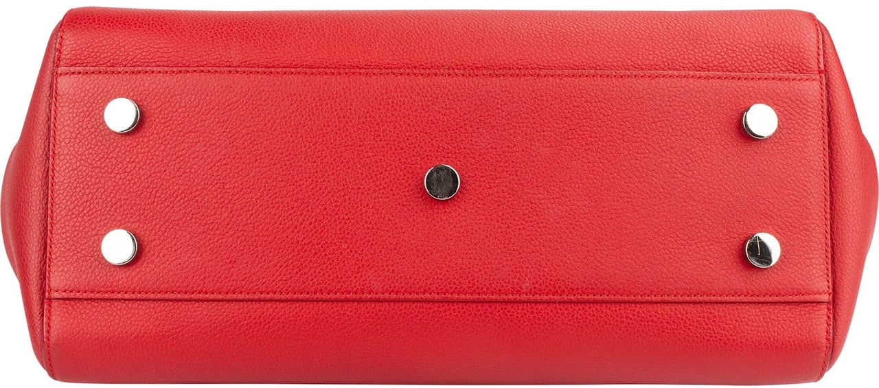 Saint Laurent Saint Laurent Grained Leather Rive Gauche Handbag Rood