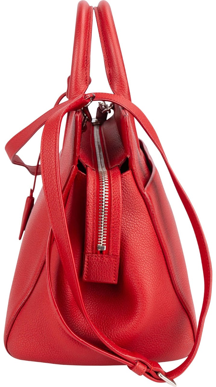 Saint Laurent Saint Laurent Grained Leather Rive Gauche Handbag Rood