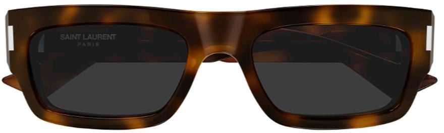 Saint Laurent Sl 837 Linea Corner Angle Rectangular Acetate Sunglasses Zwart