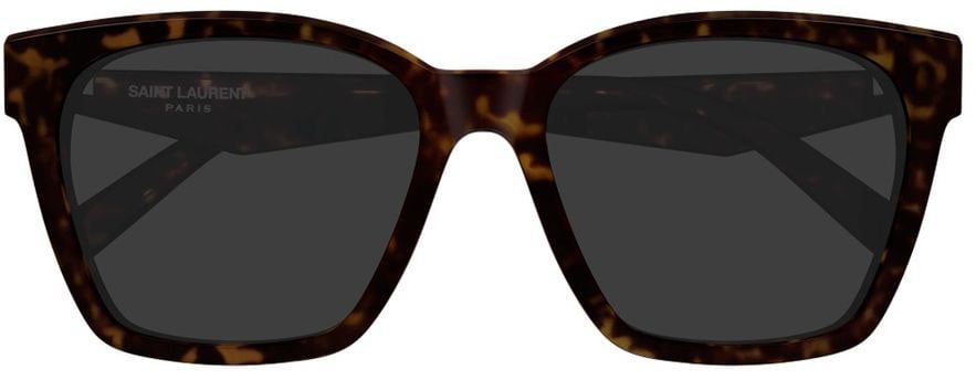 Saint Laurent Havana Linea Monogram Recycled Acetate Cat-Eye Sunglasses Zwart