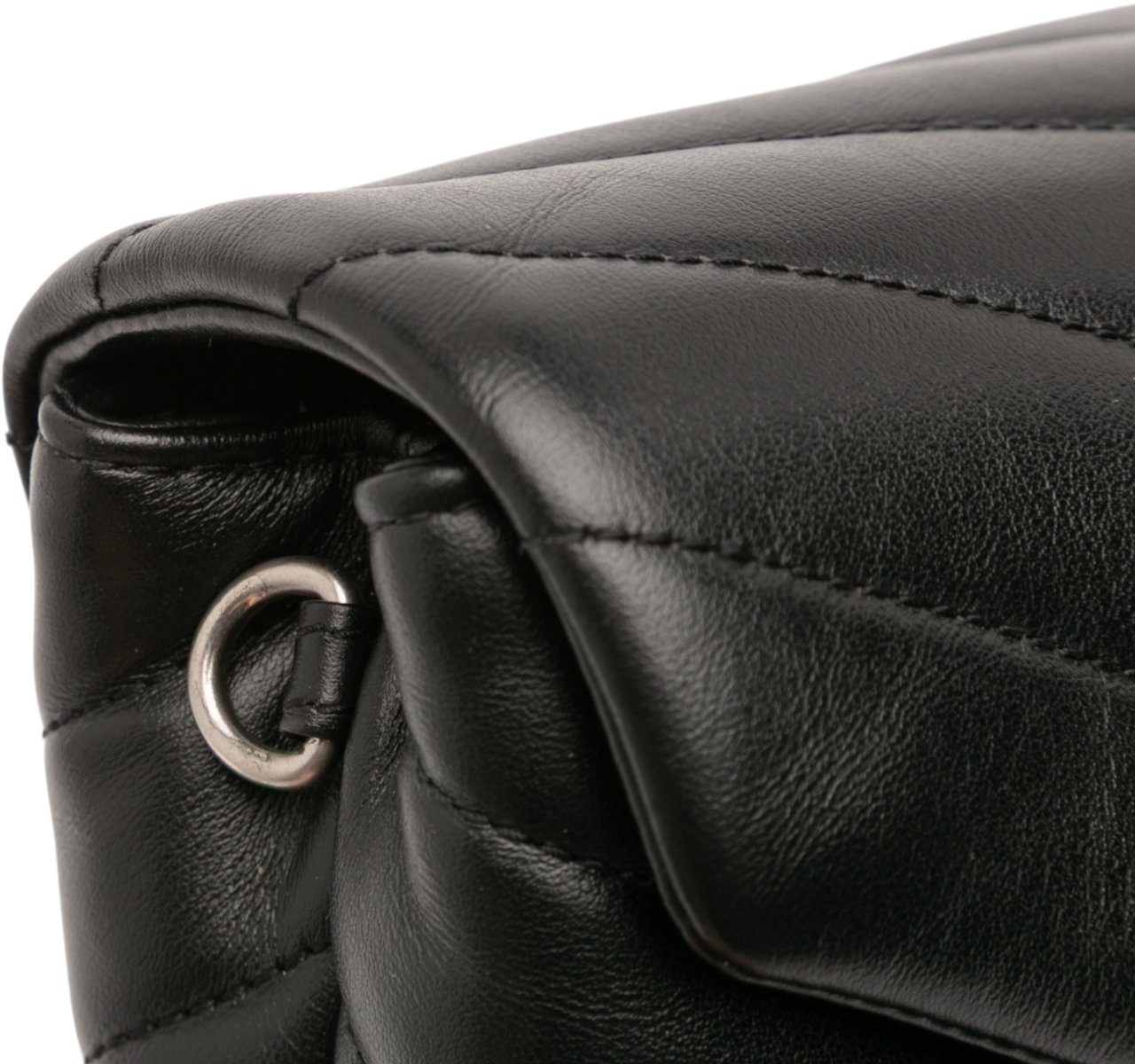 Saint Laurent Toy Leather Monogram LouLou Crossbody Zwart