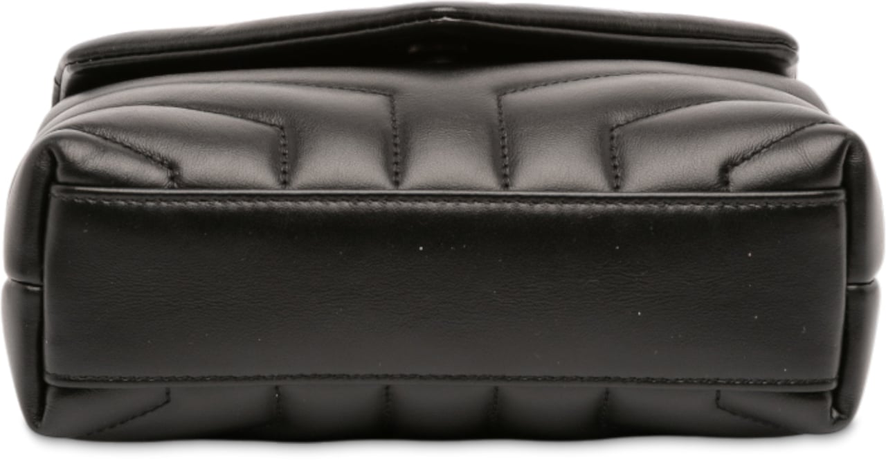 Saint Laurent Toy Leather Monogram LouLou Crossbody Zwart