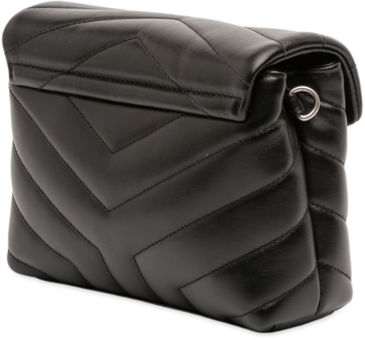 Saint Laurent Toy Leather Monogram LouLou Crossbody Zwart