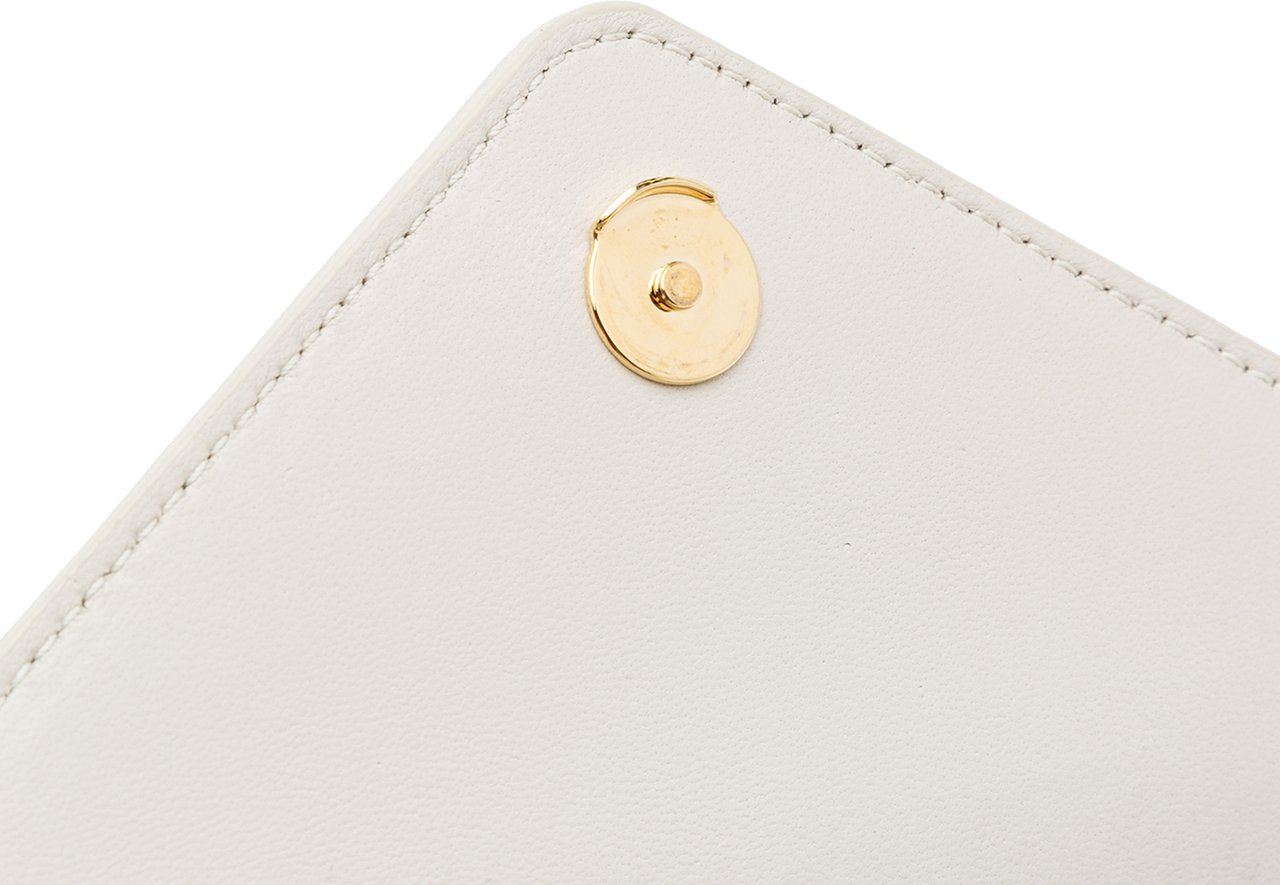 Saint Laurent Mini Quilted Lambskin Monogram Gaby Crossbody Wit