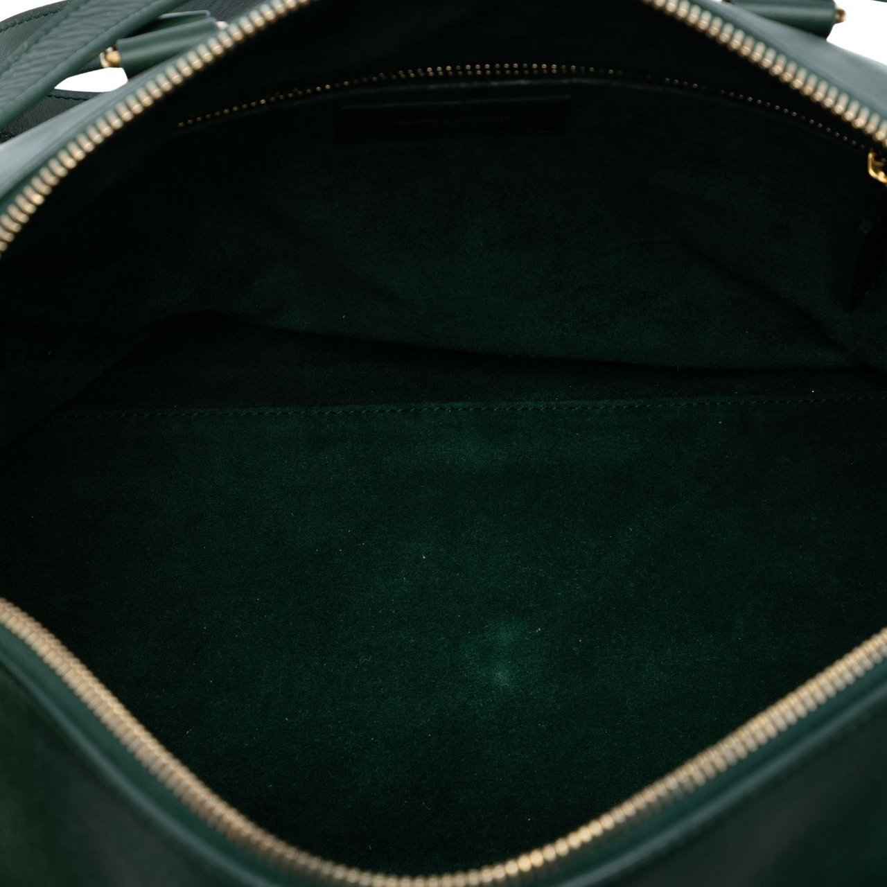 Saint Laurent Leather Classic Duffle 6 Satchel Groen
