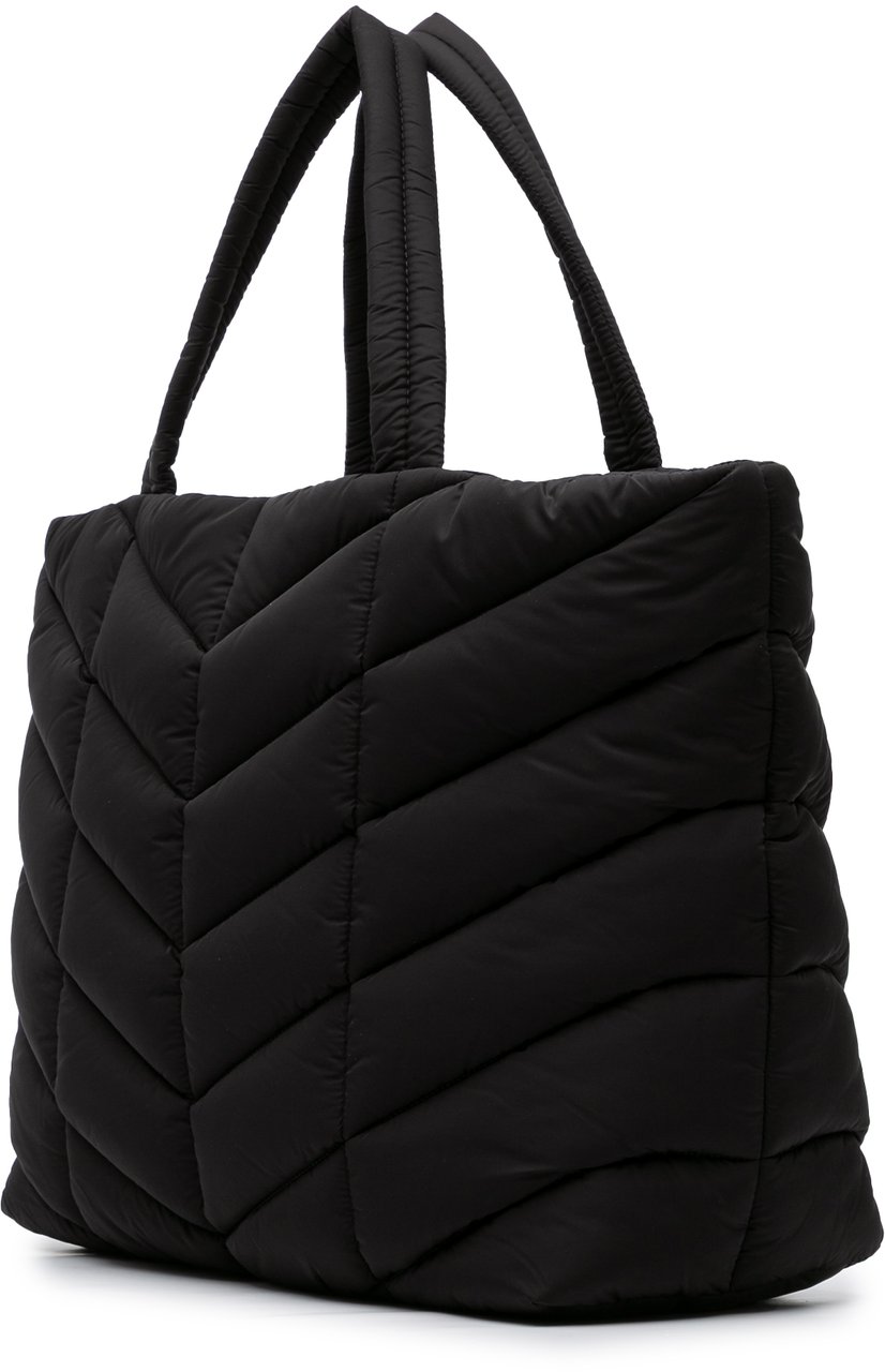 Saint Laurent Nylon Puffer Tote Zwart