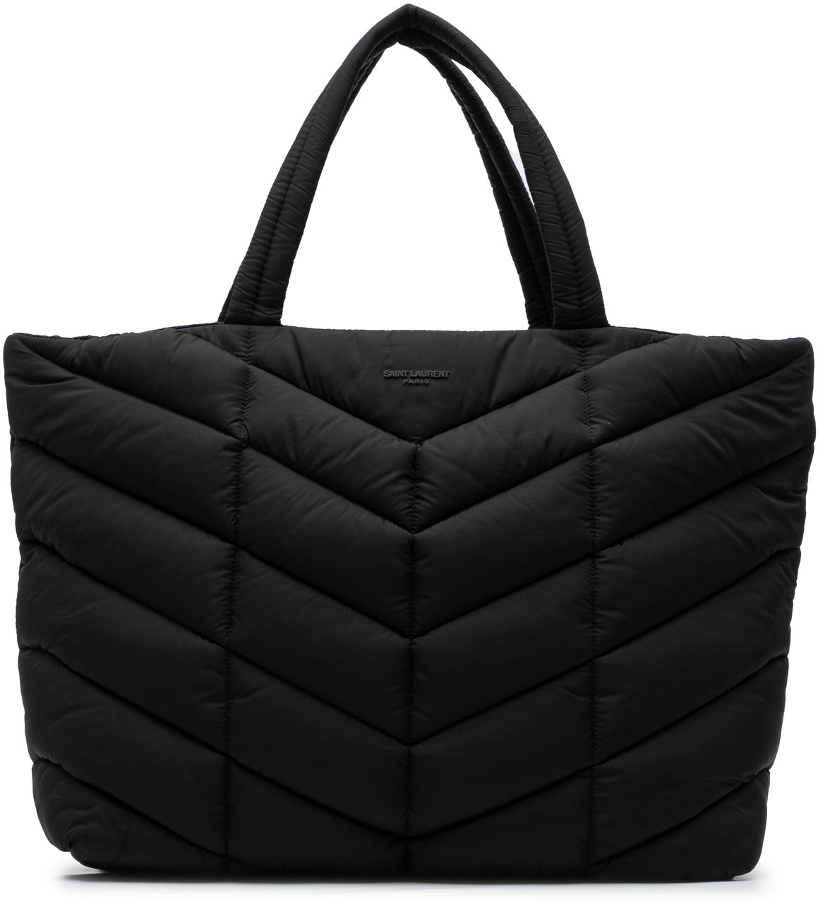 Saint Laurent Nylon Puffer Tote Zwart