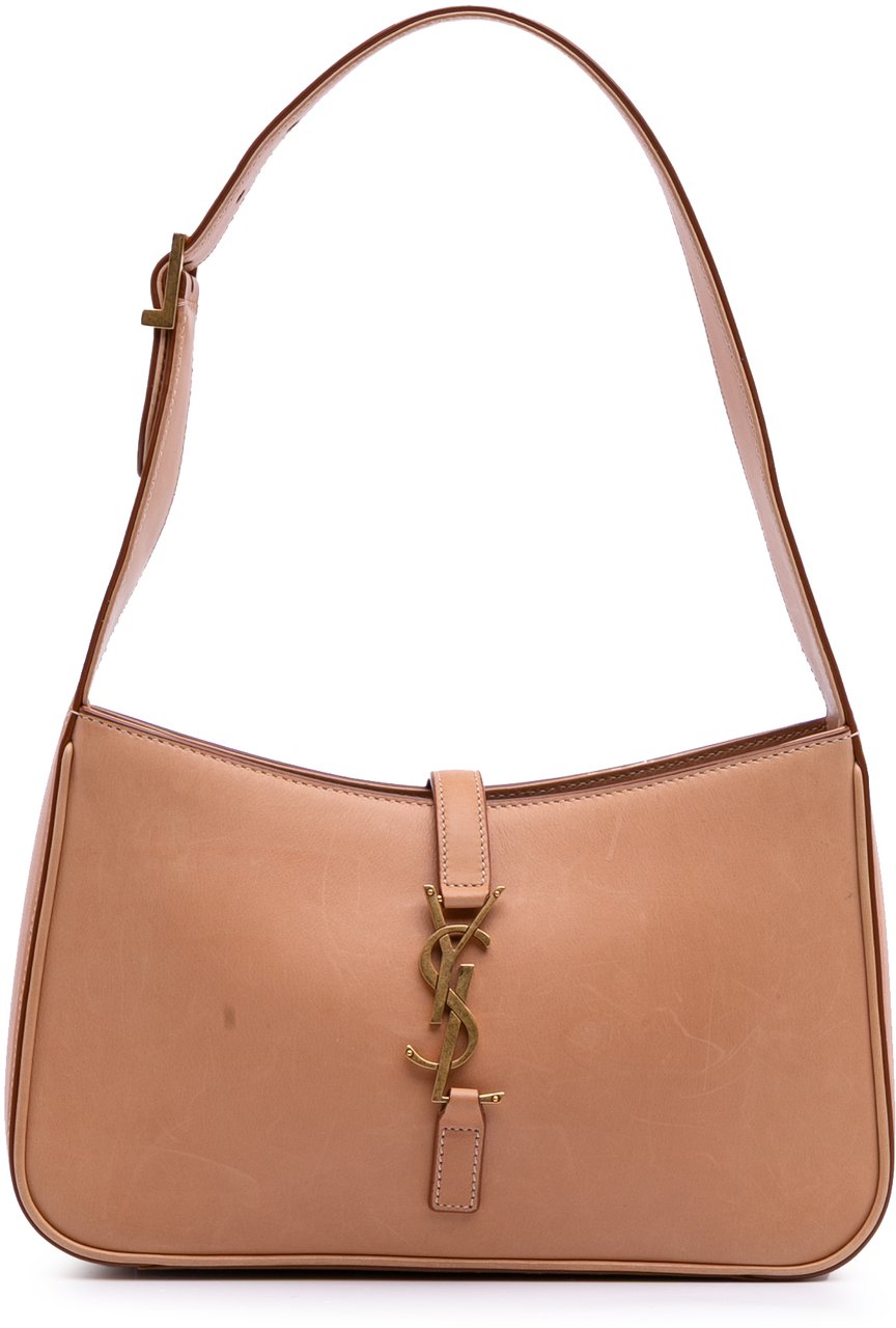 Saint Laurent Smooth Calfskin Le 5 a 7 Shoulder Bag Bruin