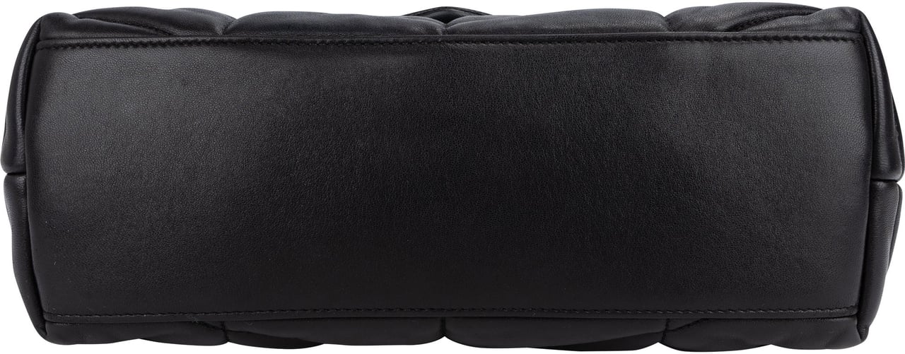 Saint Laurent Quilted Leather Loulou Puffer Crossbody Bag Zwart