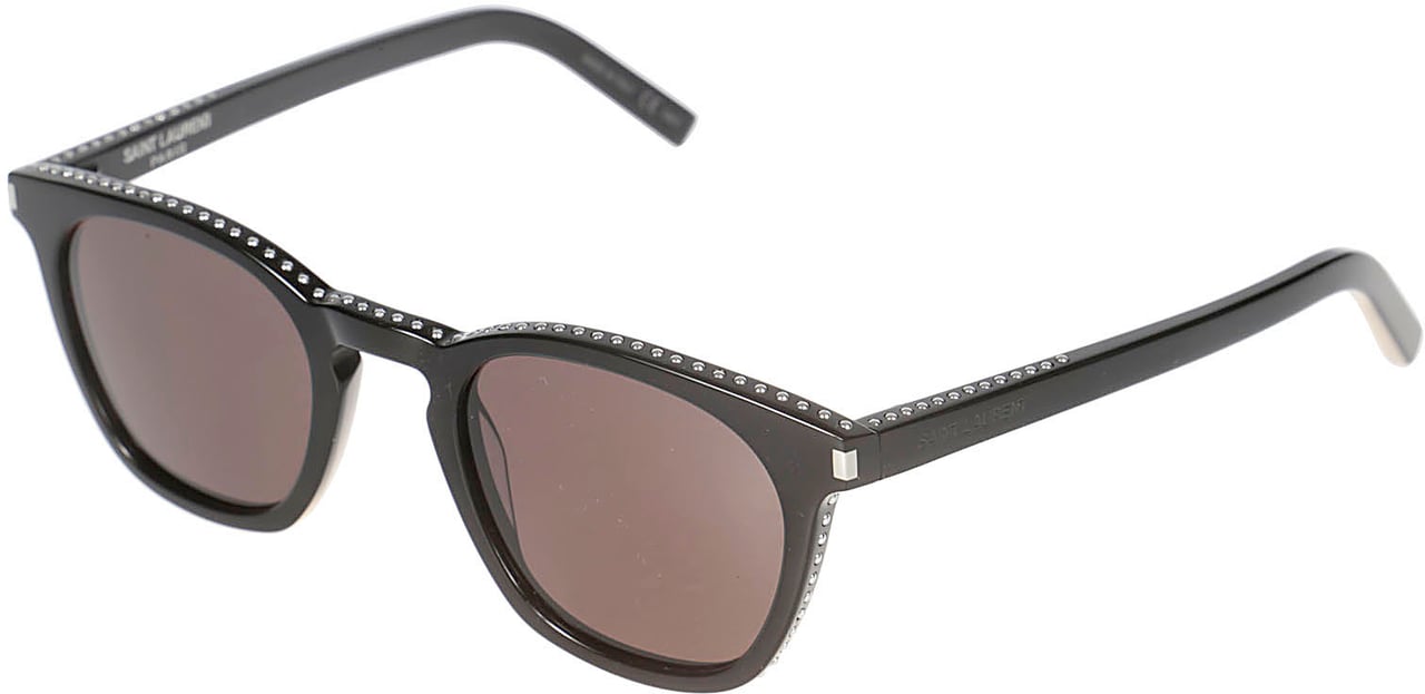 Saint Laurent Rectangular Acetate Sunglasses Roze