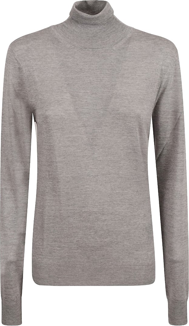 Saint Laurent Classic Turtleneck Sweater In Luxurious Grey Wool Grijs