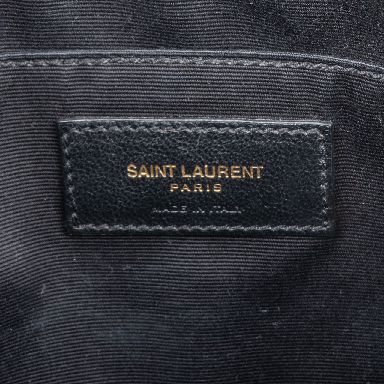 Saint Laurent Saint Laurent Blue Satin Lou Crossbody Bag Blauw