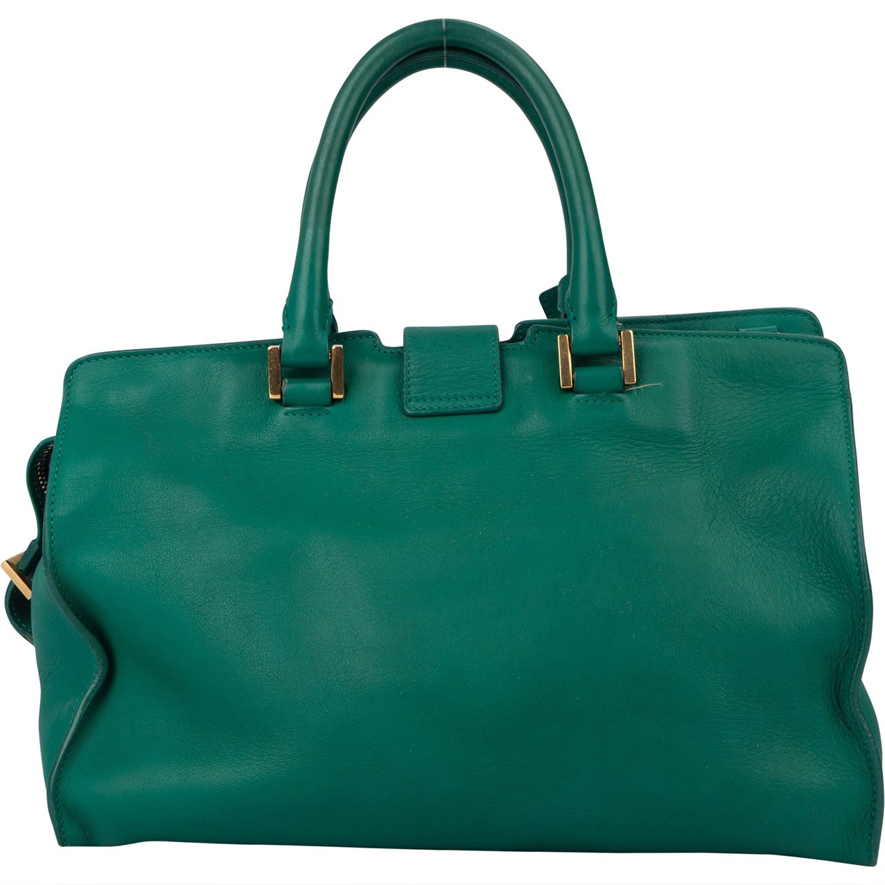 Saint Laurent Saint Laurent Green Leather Y Handbag Divers
