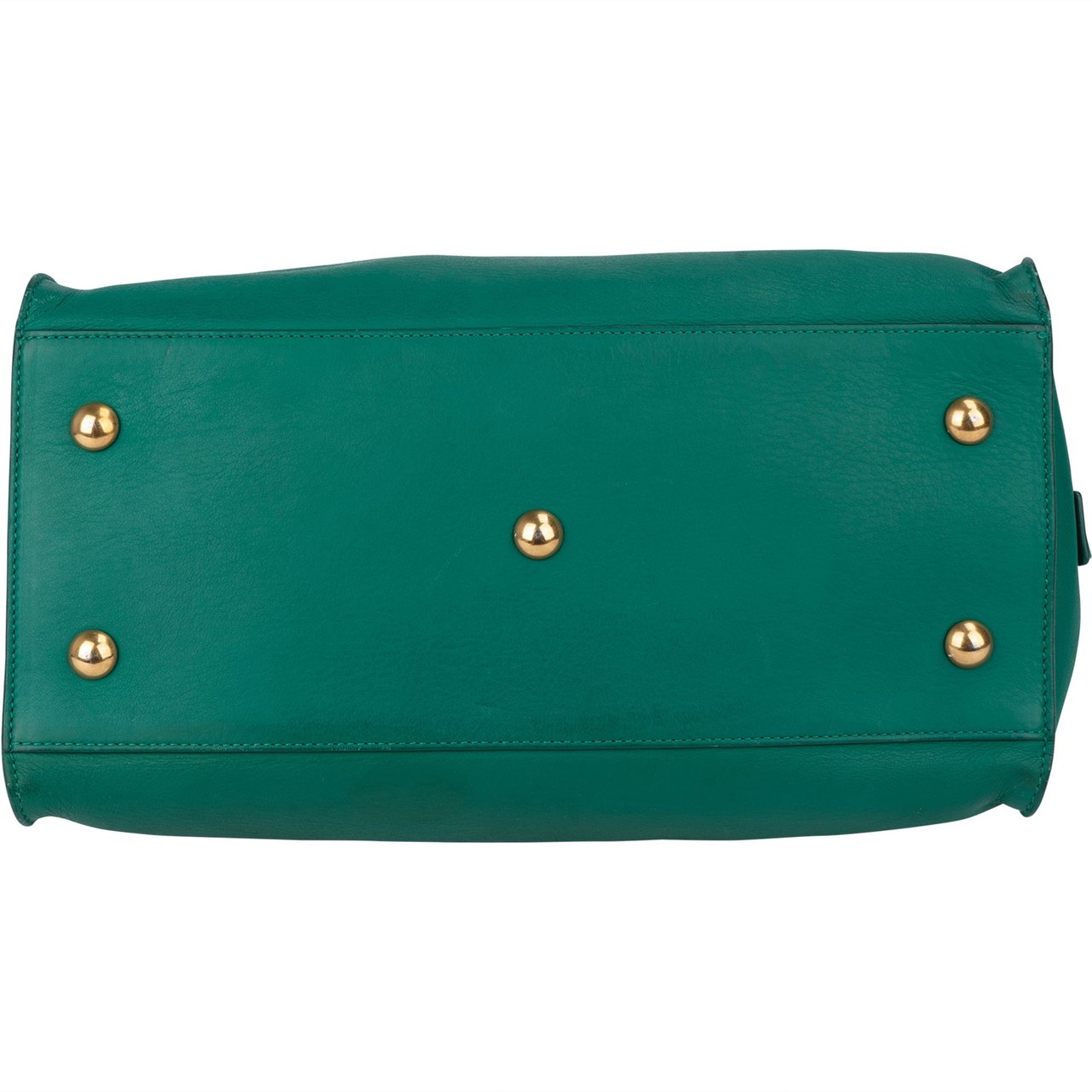 Saint Laurent Saint Laurent Green Leather Y Handbag Divers