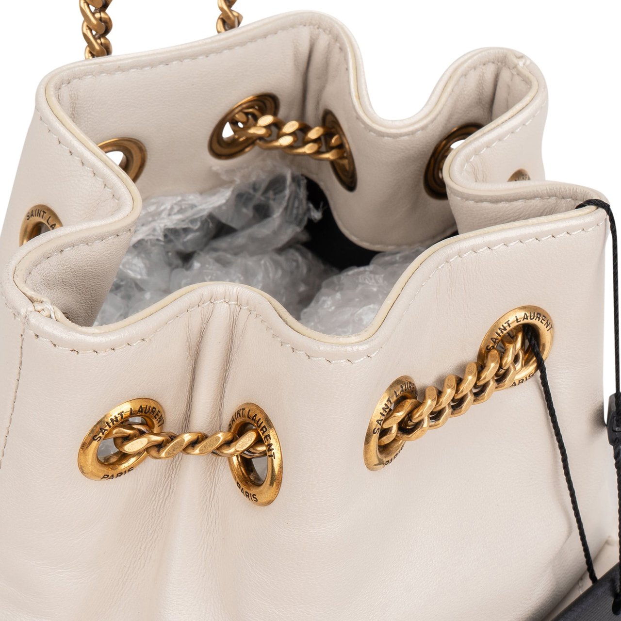 Saint Laurent Saint Laurent Chevron Leather Joe Crossbody Bucket Bag Divers