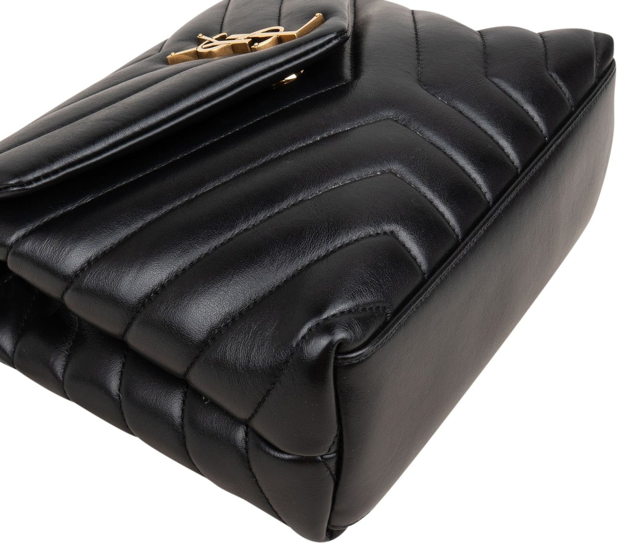 Saint Laurent Quilted Leather Small Loulou Crossbody Bag Zwart