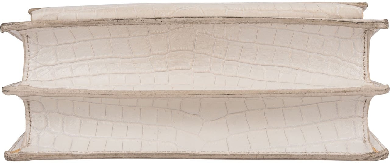 Saint Laurent Croc-Embossed Leather Sunset Crossbody Bag Divers