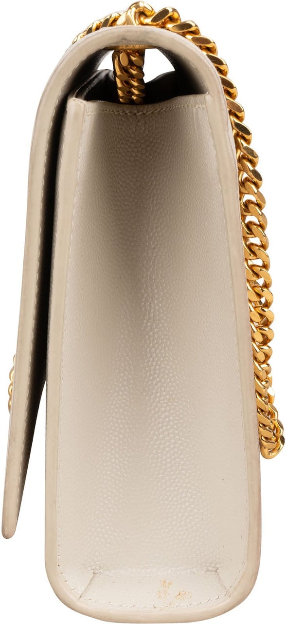 Saint Laurent Grained Leather Sunset Chain Wallet Crossbody Bag Divers