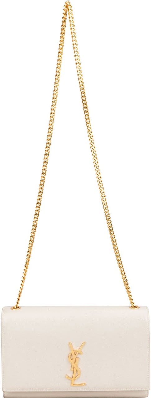 Saint Laurent Grained Leather Sunset Chain Wallet Crossbody Bag Divers