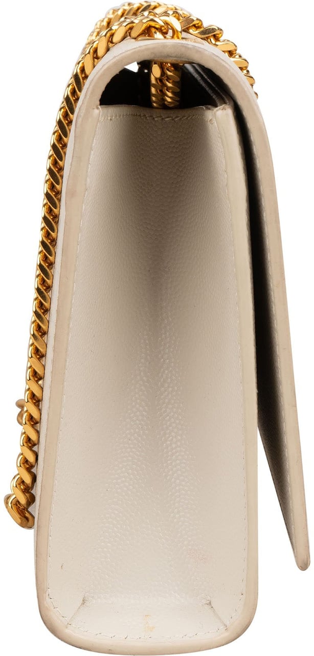 Saint Laurent Grained Leather Sunset Chain Wallet Crossbody Bag Divers