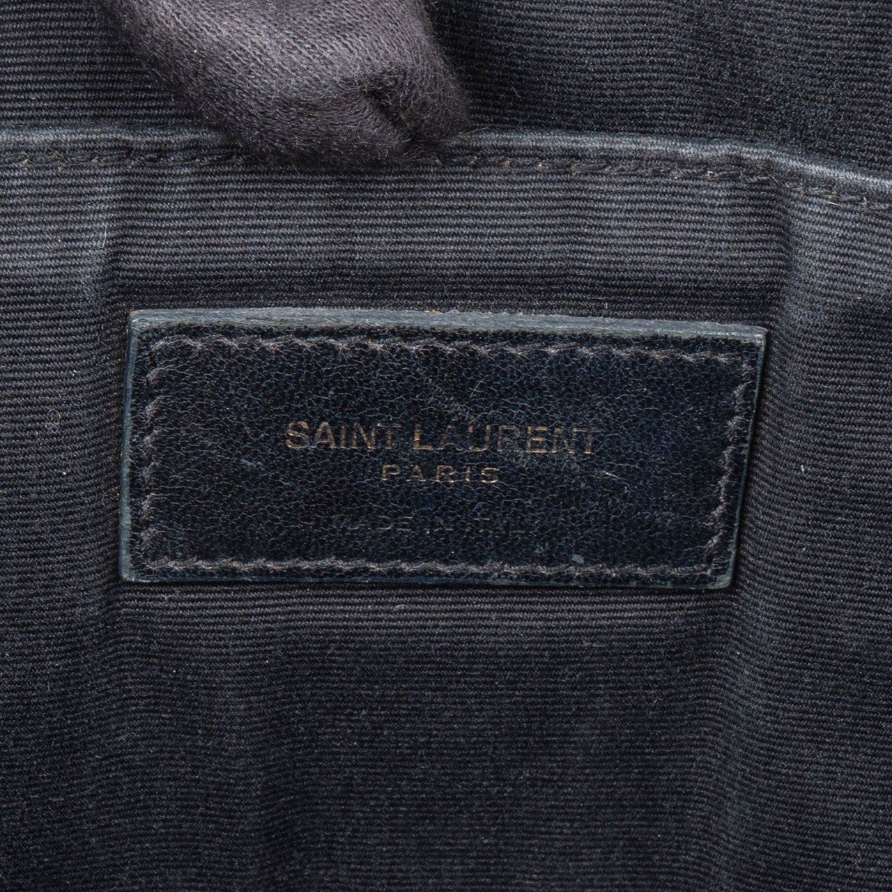 Saint Laurent Quilted Leather Clutch Zwart