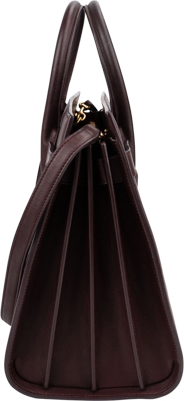 Saint Laurent Smooth Leather Sac de Jour Handbag Rood