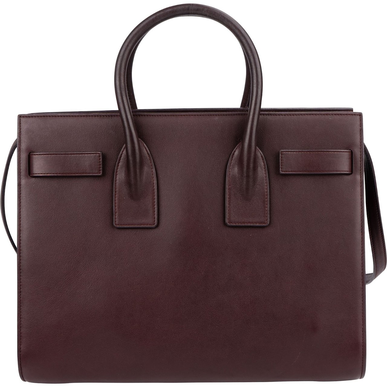 Saint Laurent Smooth Leather Sac de Jour Handbag Rood