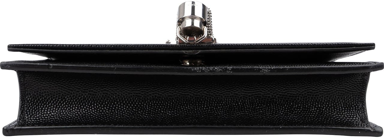 Saint Laurent Grain de Poudre Kate Tassel Wallet On Chain Crossbody Bag Zwart