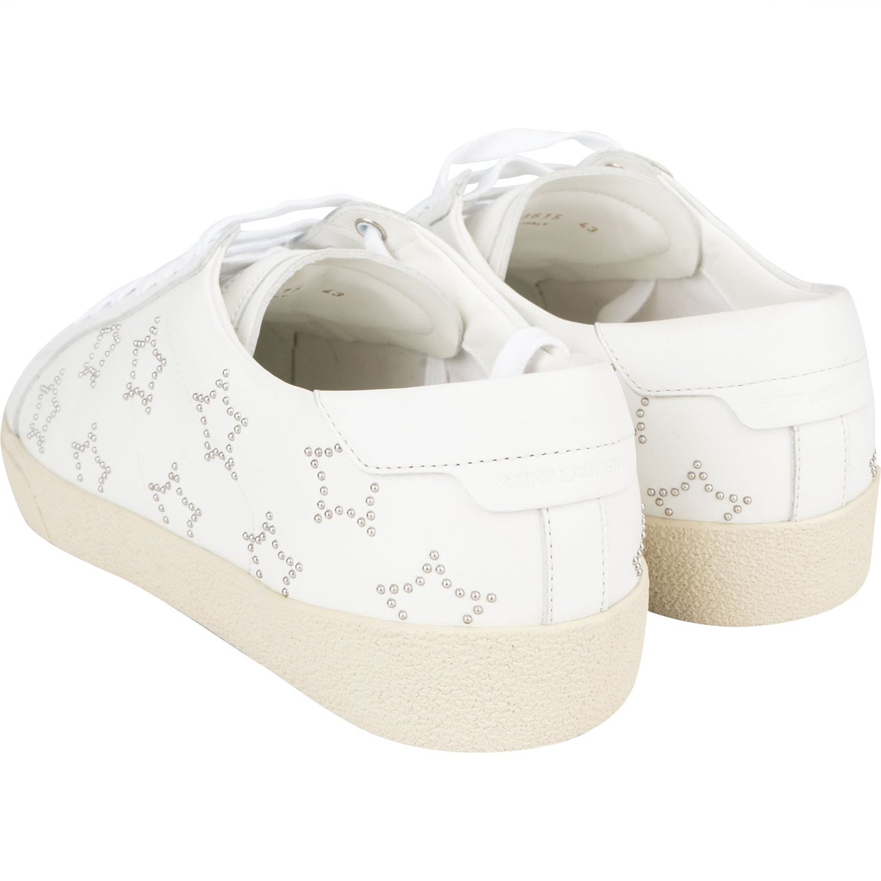 Saint Laurent Saint Laurent White Leather Star Sneaker (43) Divers