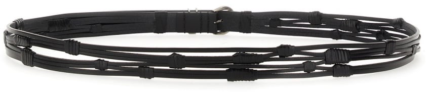 Saint Laurent CROISSANT DE LUNE BELT Zwart