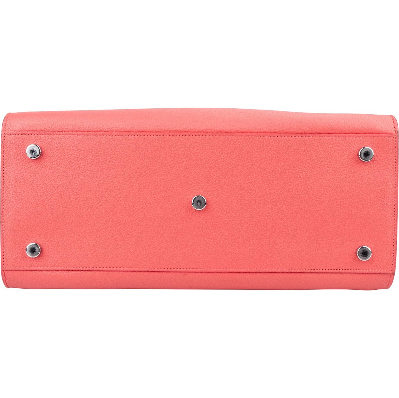 Saint Laurent Grained Leather Sac de Jour Handbag Rood