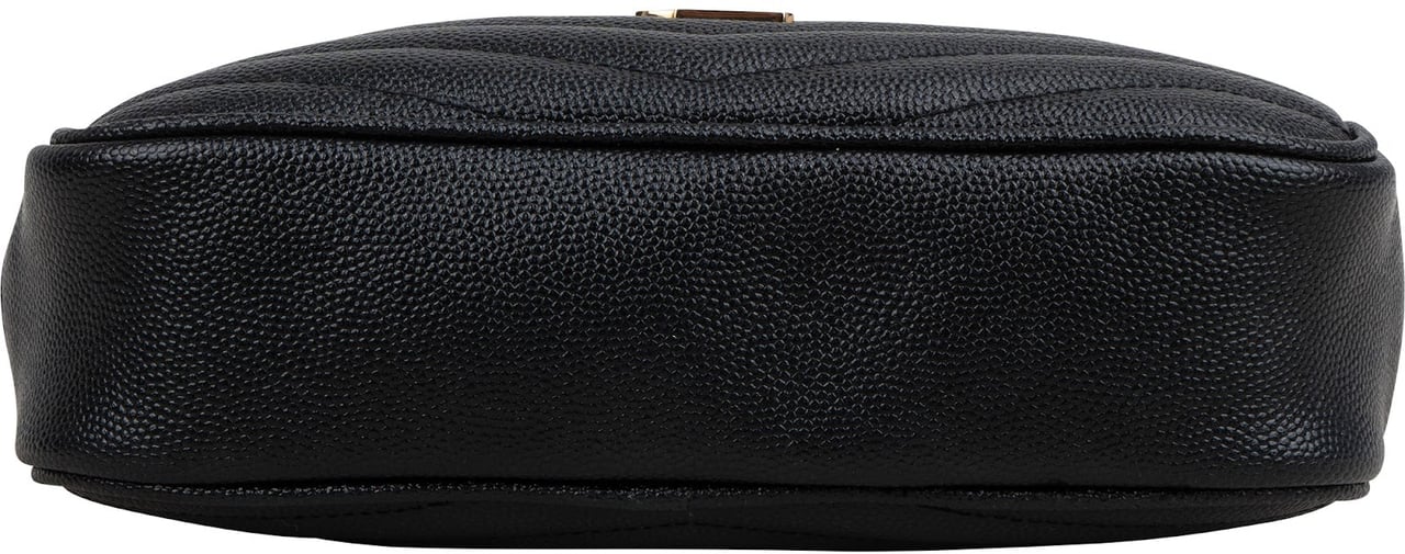 Saint Laurent Quilted Leather Lou Camera Crossbody Bag Zwart