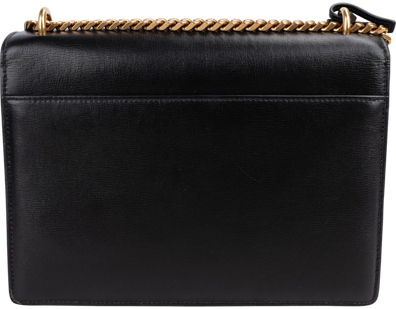 Saint Laurent Black Leather Sunset Medium Crossbody Bag Zwart