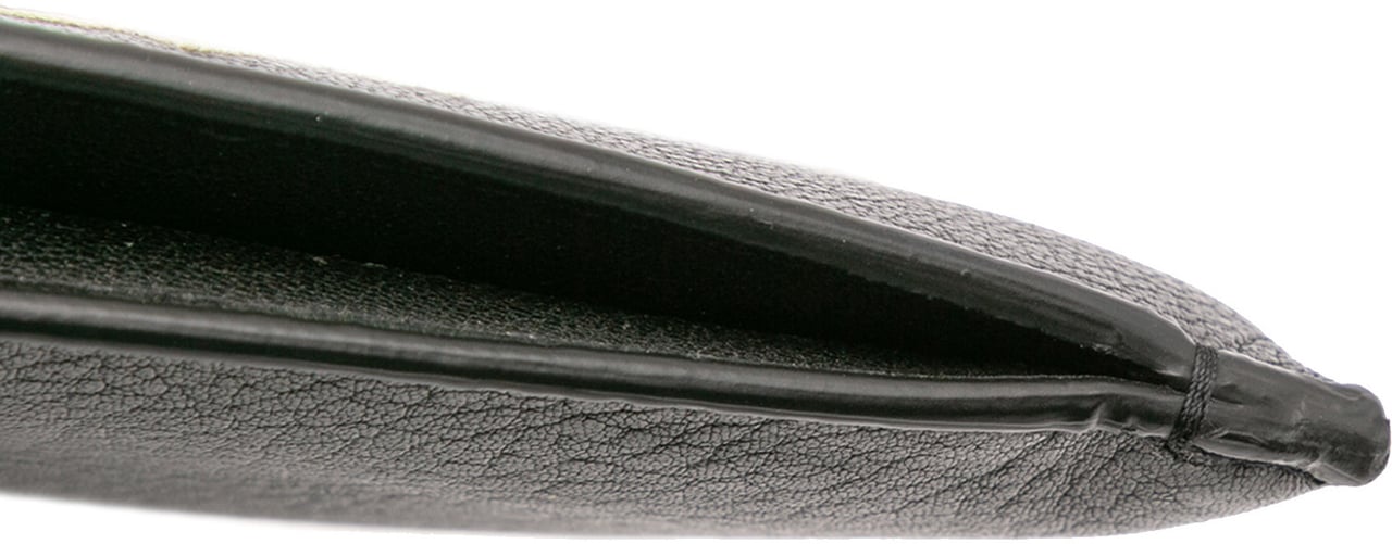 Saint Laurent Leather Star Rider Tablet Pouch Zwart