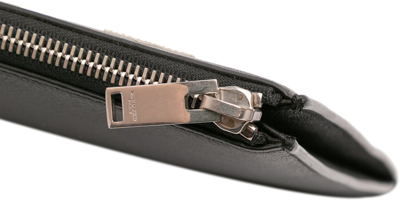 Saint Laurent Leather Star Rider Tablet Pouch Zwart
