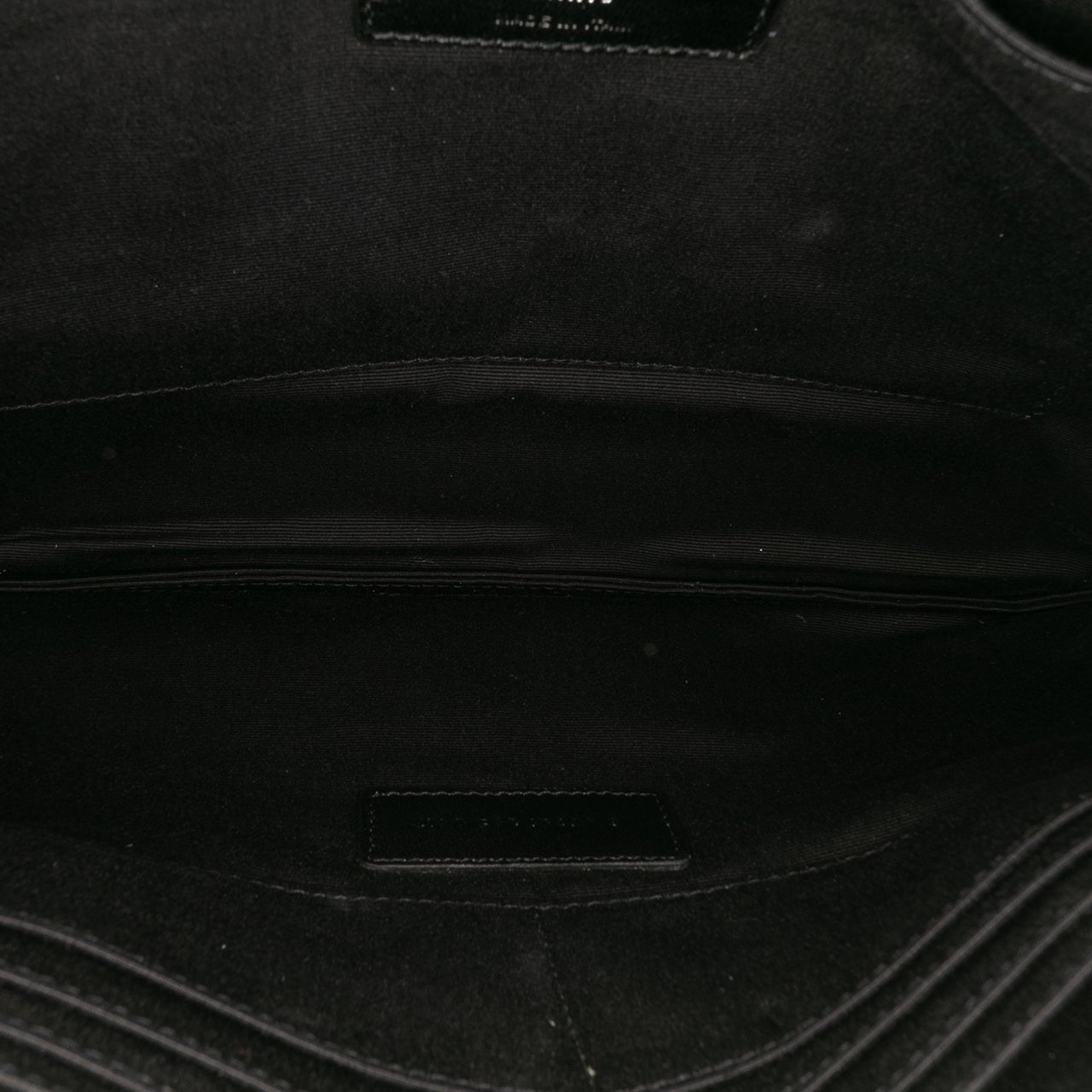 Saint Laurent Leather Star Rider Tablet Pouch Zwart