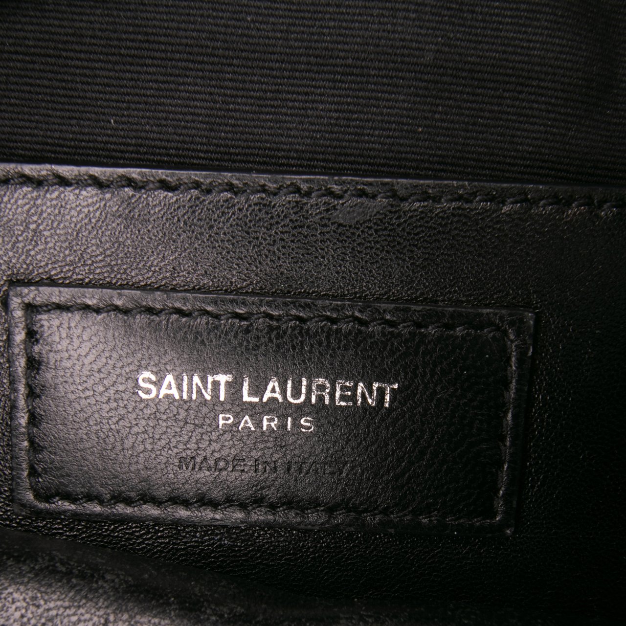 Saint Laurent Large Quilted Diamond Calfskin Monogram College Satchel Zwart