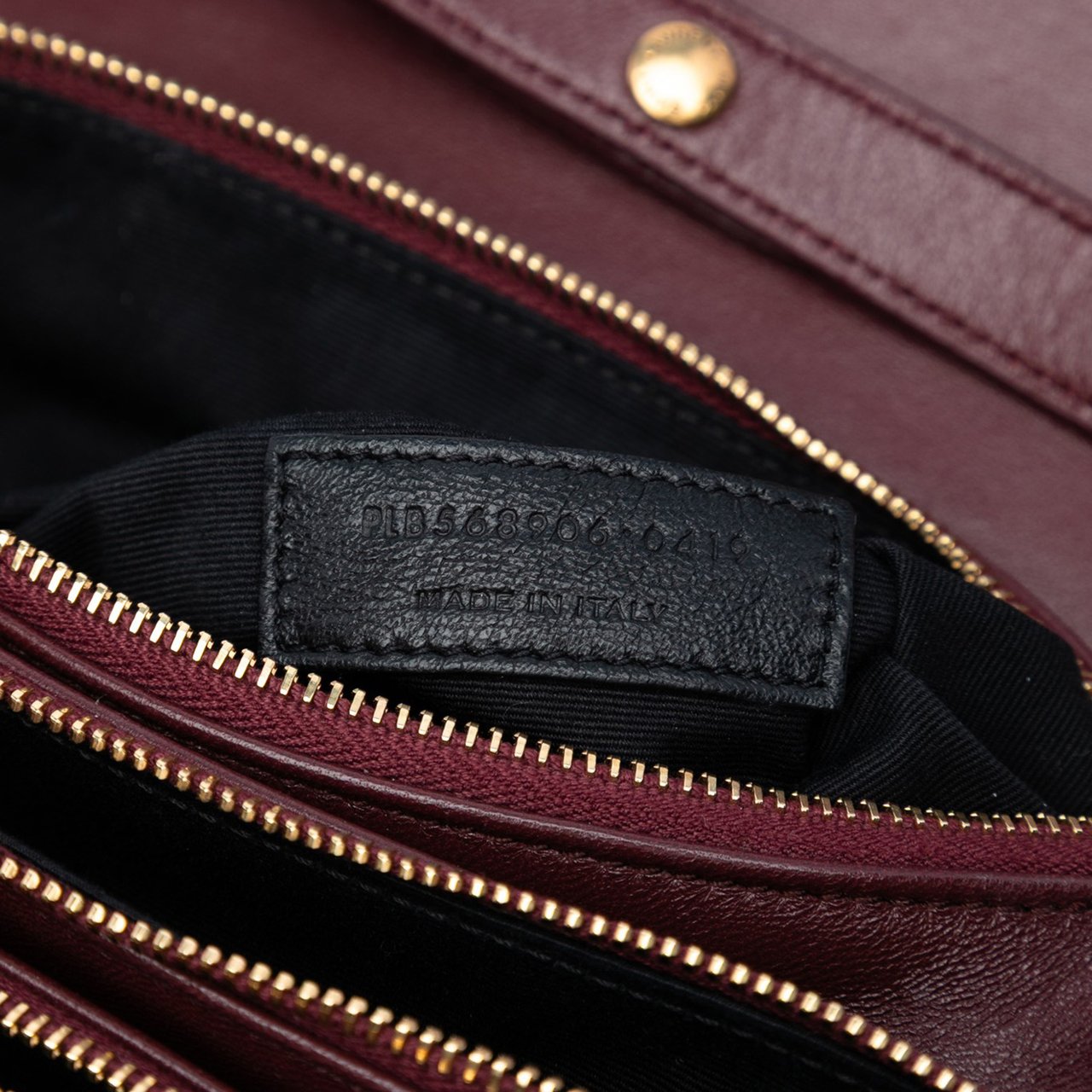 Saint Laurent Diamond Quilted Lambskin Angie Chain Bag Rood