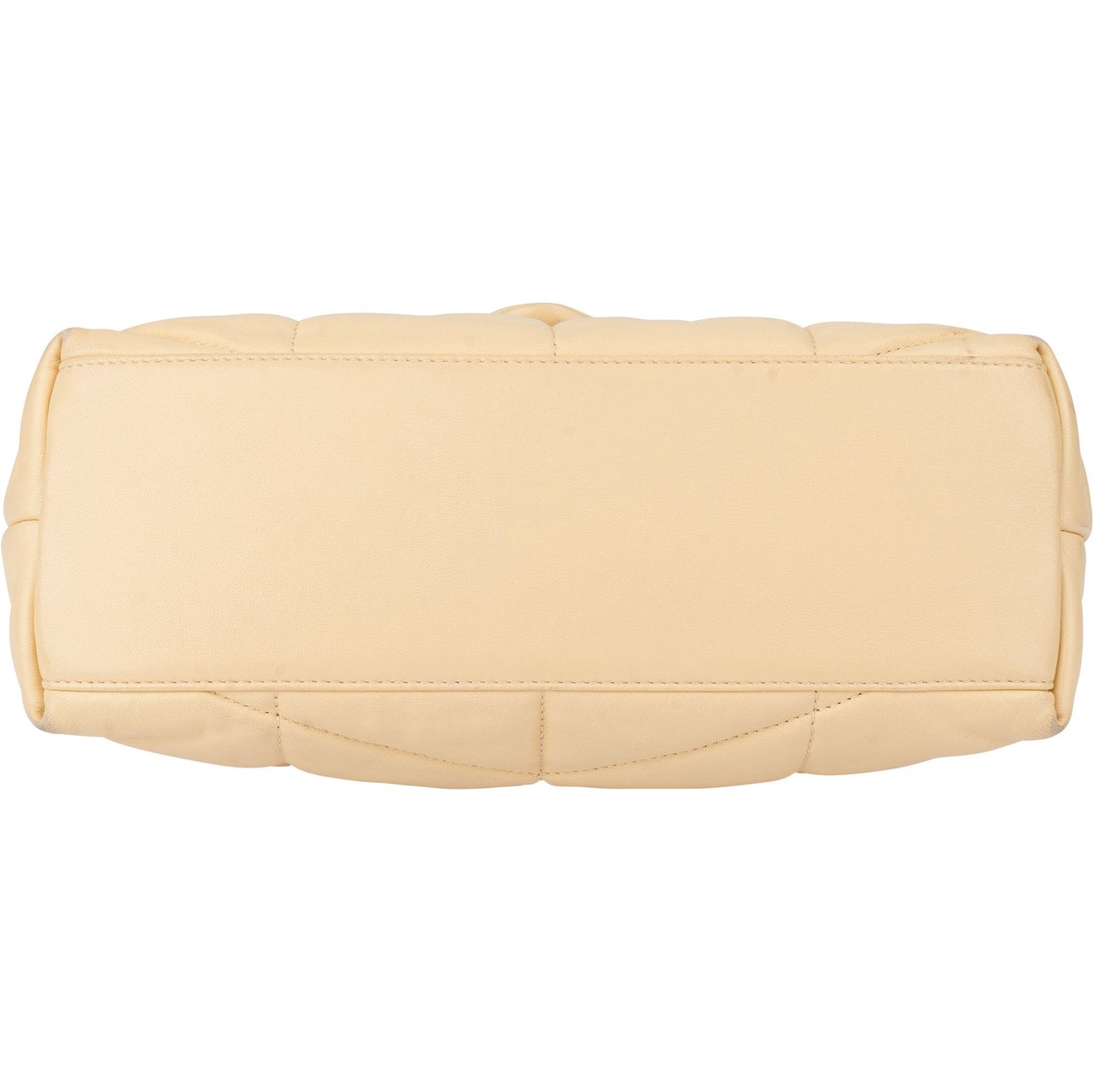 Saint Laurent Saint Laurent Beige Leather Puffer Crossbody Bag Beige